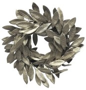 Supergreens Τεχνητό Στεφάνι Φίκος Ασημί D40 εκ.