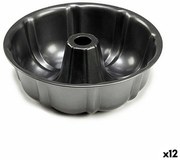 Φόρμα για Κέικ Kinvara Σκούρο γκρίζο Μέταλλο Χάλυβας άνθρακα 25,4 x 8 x 25,4 cm (12 Μονάδες)