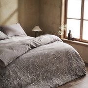 Παπλωματοθήκη Griselda 281 (Σετ 3τμχ) Grey Gofis Home Υπέρδιπλo 230x245cm 100% Βαμβάκι
