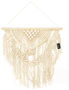 Boho Διακοσμητικό Τοίχου Βαμβακερό Macrame Rohan σε 2 Αποχρώσεις 80x80cm Μπεζ