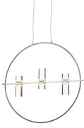 Κρεμαστό Φωτιστικό Οροφής LED 12W 3000Κ 1080LM Φ53 IONIAN ACA-JNEP12LED53CH-Χρώμιο JNEP12LED53CH