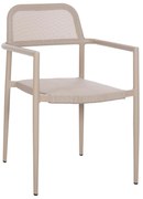 Καρέκλα - Πολυθρόνα RONNY C5998.03 Σαμπανί Αλουμινίου με Textilene 53x51x80Υεκ. 53x51x80 εκ.