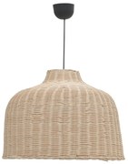 Φωτιστικό οροφής Ziquel Inart rattan σε φυσική απόχρωση Φ60x99εκ 60x60x99 εκ.