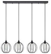 SE21-BL-B10-4BL-GR2 ADEPT PENDANT Black Metal Grid Pendant+