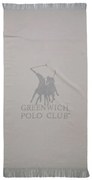 Πετσέτα Θαλάσσης 3778 Grey Greenwich Polo Club Θαλάσσης 80x170cm 100% Βαμβάκι