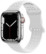 Watchband Hoco WA08 Flexible Honeycomb 38/40/41mm για Apple Watch 1/2/3/4/5/6/7/8/SE Λευκό Silicon Band