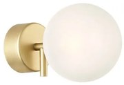 Απλίκα Φωτιστικό Τοίχου 1xG9 IP20 Φ12CM Γυαλί Μέταλλο Χρυσό Ματ 100-01185-18-gold Luma-100-01185-18-gold-Χρυσό 100-01185-18-gold