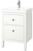 HEMNES/ORRSJON βάση νιπτήρα με συρτάρι/νιπτήρα/μπαταρία, 62x49x89 cm 995.467.80