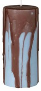 DRIP' Χονδρό κερί Καφέ/Light Μπλε H15 Ø7cm Broste Copenhagen