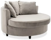 Πολυθρόνα Ophelia 035-000038 123x120x85cm Grey Mdf, Ύφασμα