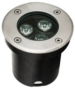 Επιδαπέδιο σποτ χωνευτό LED Lotus inox Viokef 4186800 Ασημί