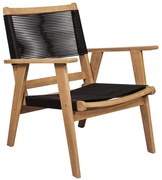 Πολυθρόνα Βεράντας - Κήπου Coffee Living Ε2351,1 66x71x84cm Natural-Black