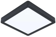 Φωτιστικό Οροφής-Πλαφονιέρα Fueva-Z 900109 21x21x2,8cm Dimmable Led 16,5W Black Eglo Ατσάλι,Πλαστικό