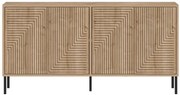 Μπουφές Evolet 327ODS1346 150x36x75cm Oak Μοριοσανίδα, Μελαμίνη