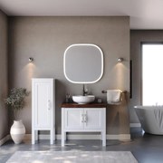 Σετ Έπιπλο Μπάνιου LONDON 85 Λευκό 85x50x185 εκ.