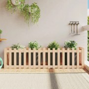 vidaXL Ζαρντινιέρα Υπερυψωμένη Σχ Φράχτη 200 x 50 x 50 εκ. Μασίφ Πεύκο