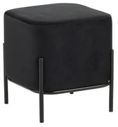 BELLA/S ΣΚΑΜΠΟ BLACK VELVET ΥΦΑΣΜΑ 36X36Χ38εκ. - (36X36Χ38εκ.), Χρώμα: BLACK - ZITA PLUS