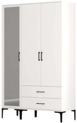 Ντουλάπα Τρίφυλλη Kumsal 845HCT5458 120x47,5x201,4cm White Τρίφυλλη