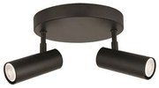 Σποτ Φωτιστικό Οροφής Ατσάλι H11,5 Φ18 Eurolamp-145-25003-Μαύρο 145-25003