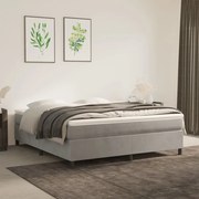 ΠΛΑΙΣΙΟ ΚΡΕΒΑΤΙΟΥ BOXSPRING ΑΝΟΙΧΤΟ ΓΚΡΙ 160X200 ΕΚ. ΒΕΛΟΥΔΙΝΟ 3121126