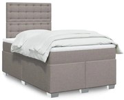 ΚΡΕΒΑΤΙ BOXSPRING ΜΕ ΣΤΡΩΜΑ TAUPE 120X190 ΕΚ. ΥΦΑΣΜΑΤΙΝΟ 3292745