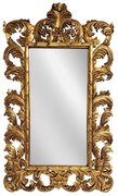 Artekko Mirroki Ξύλινος Χρυσός Σκαλιστός Καθρέπτης Τοίχου (120x90)cm