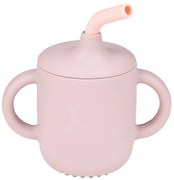 Ποτηράκι Με Καλαμάκι N875318 13x6x13,5cm Σιλικόνης Pink Nattou Silicone
