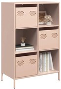 Ντουλάπα Ροζ 68x39x103,5 εκ. από Χάλυβα