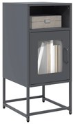 vidaXL Κομοδίνο ανθρακί 36x39x78 cm από χάλυβα ψυχρής έλασης