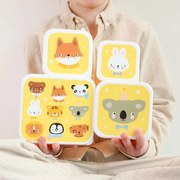 Φαγητοδοχεία (Σετ 4τμχ) Α Little Lovely Company Animal Friends SBSEAF81