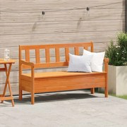vidaXL Εξωτερικός πάγκος Καφέ 119 x 76 x 44εκ. Μασίφ ξύλο πεύκου