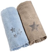 Πετσέτες Βρεφικές Boy Set 1 (Σετ 2τμχ) Blue-Beige Guy Laroche Σετ Πετσέτες 35x50cm Microfiber