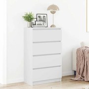 vidaXL Συρταριέρα Λευκή 60 x 35 x 98,5 εκ. από Επεξεργασμένο Ξύλο