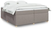 ΚΡΕΒΑΤΙ BOXSPRING ΜΕ ΣΤΡΩΜΑ TAUPE 200X200 ΕΚ. ΥΦΑΣΜΑΤΙΝΟ 3285405