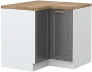 Επιδαπέδιο γωνιακό ντουλάπι Tahoma R-UG-2K-Γραφίτης - 94.00Χ94.00Χ88.00cm
