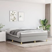 Κρεβάτι Boxspring με Στρώμα Αν. Πράσινο 160x200εκ Υφασμάτινο