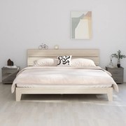 vidaXL Κομοδίνο HAMAR 2 Τεμ. Αν. Γκρι 40x35x44,5εκ. Μασίφ Ξύλο Πεύκου