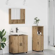 vidaXL Σετ Επίπλων Μπάνιου 3 pcs artisan δρυς 61 x 35 x 64 εκ.