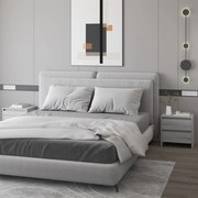 Κομοδίνα 2 τεμ. Γκρι Sonoma 45 x 34,5 x 44,5 εκ. Μοριοσανίδα - Γκρι