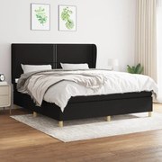 ΚΡΕΒΑΤΙ BOXSPRING ΜΕ ΣΤΡΩΜΑ ΜΑΥΡΟ 180X200 ΕΚ. ΥΦΑΣΜΑΤΙΝΟ 3128463