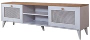 Έπιπλο Τηλεόρασης Calvin 277WLN1135 180x55x41cm White-Oak