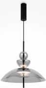 Κρεμαστό Φωτιστικό Οροφής LED 12W Γυαλί Φ40cm Bangkok Maytoni MOD185PL-L6B3K6 Φιμέ/Smoke