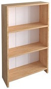 Βιβλιοθήκη Ferma sonoma-λευκό 56x20x108εκ Υλικό: CLIPBOARD WITH MELAMINE 120-000255