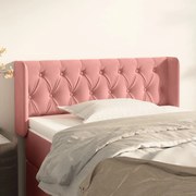 vidaXL Κεφαλάρι με Πτερύγια Ροζ 103x16x78/88 εκ. Βελούδινο