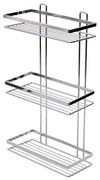 Estia Εταζέρα Elegant Μεταλλική Ίσια 3 Θέσεων 46x25x12.5cm Χρωμίου