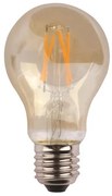 ΛΑΜΠΑ ΚΟΙΝΗ LED CROSSED FILAMENT 7W E27 2400K 220-240V GOLD GLASS DIMMABLE Eurolamp 147-78760