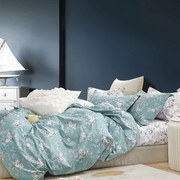 Πάπλωμα Cassy (Σετ 3τμχ) Turqoise Ρυθμός Υπέρδιπλo 220x240cm 100% Βαμβακοσατέν