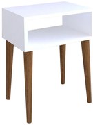 Κομοδίνο Hank 197-000125 45x30x60cm White-Walnut