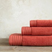 Πετσέτα Προσώπου (50x100) Nima Feel Fresh AW2024 500gsm Τερακότα,Κόκκινο