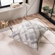 Μαξιλαροθήκη Διακοσμητική Bronx 07 Greige Teoran 65Χ65 Acrylic,Cotton,Polyester